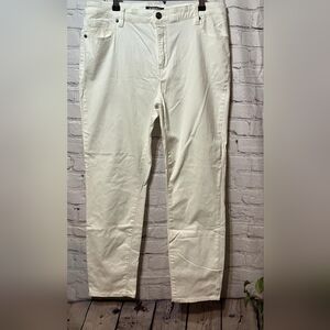 Buffalo‎ David Bitton white stretch skinny jeans Size 12 Mid Rise SKU 237